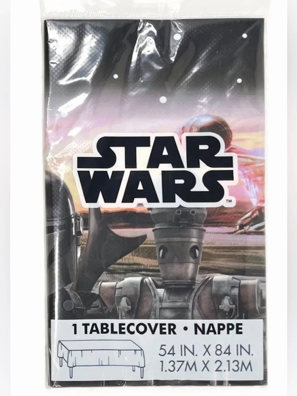 Disposable Star Wars The Mandalorian Plastic Tablecover